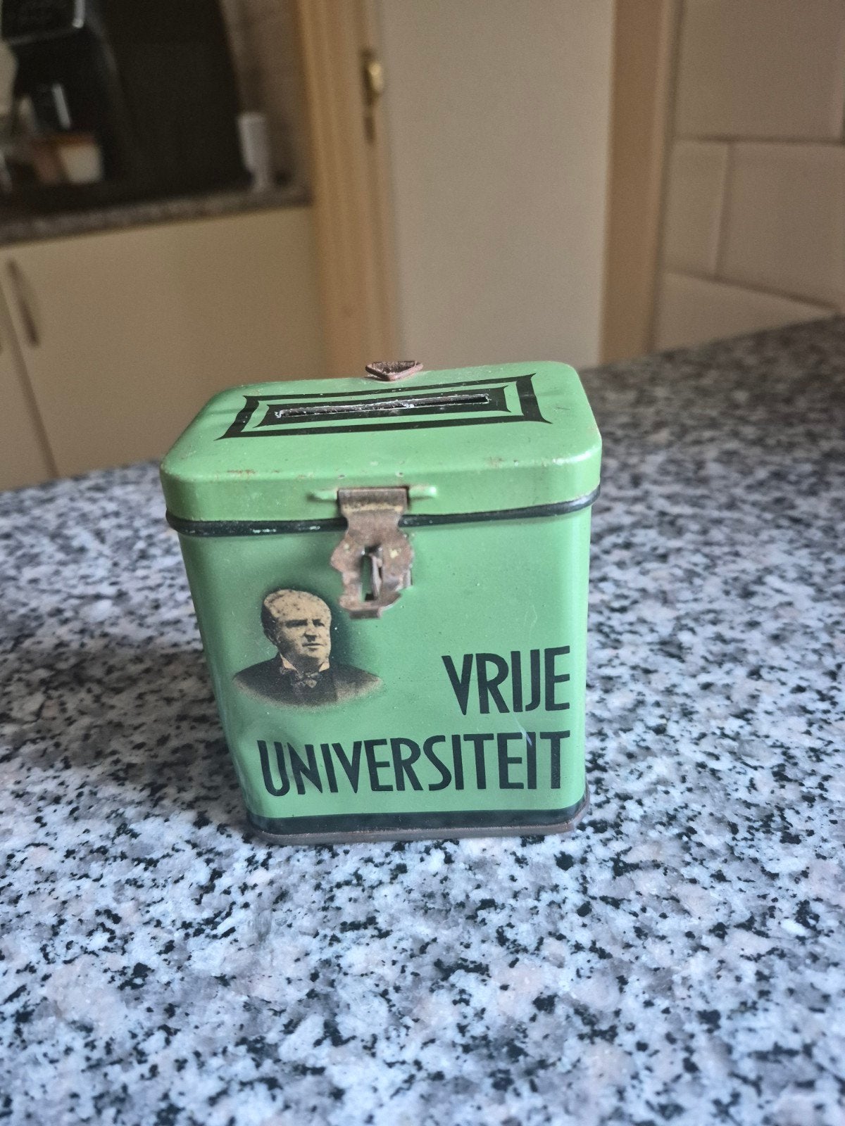 Vintage Groen Collectebusje - Medische Faculteit VU, Verzamelen, Ophalen of Verzenden, Gebruikt