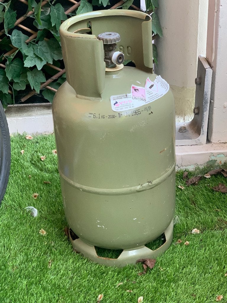 Gasfles, Ophalen, Zo goed als nieuw
