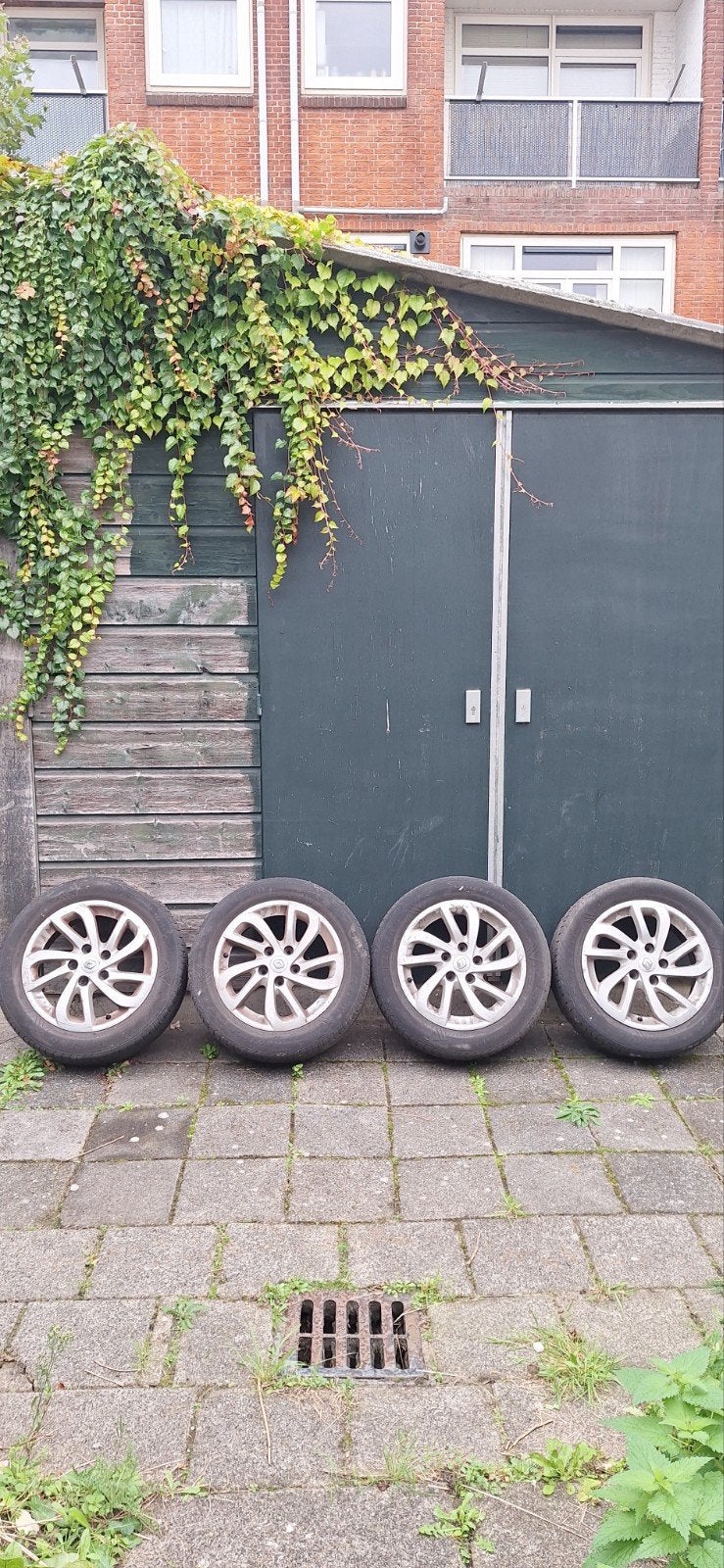 16 inch Renault velgen 5x114,3 met banden, Ophalen of Verzenden