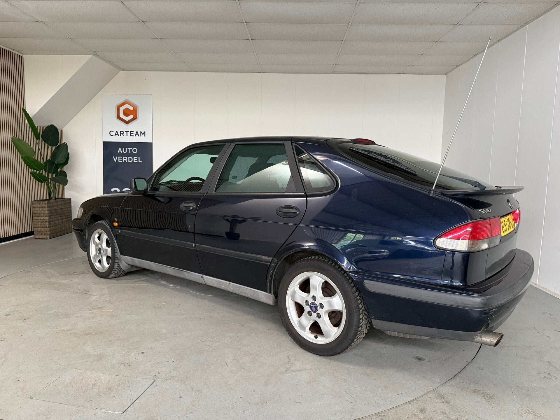Saab 9-3 2.0 Turbo SE Airco, Ledere bekleding, LMV, Auto's, Saab, Gebruikt, 4 cilinders, Blauw, Bedrijf