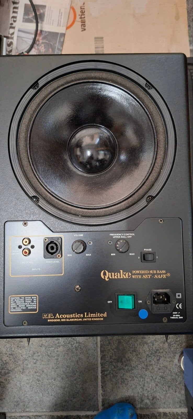 REL Quake Subwoofer, Gebruikt, Subwoofer, Minder dan 60 watt, Ophalen