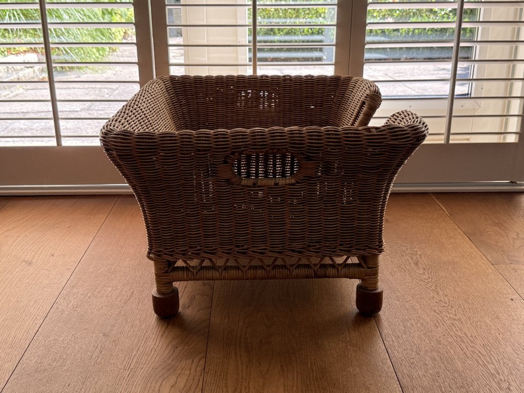 Happy-House luxe rieten mand/bank voor kat of hond, Ophalen, Zo goed als nieuw, Riet