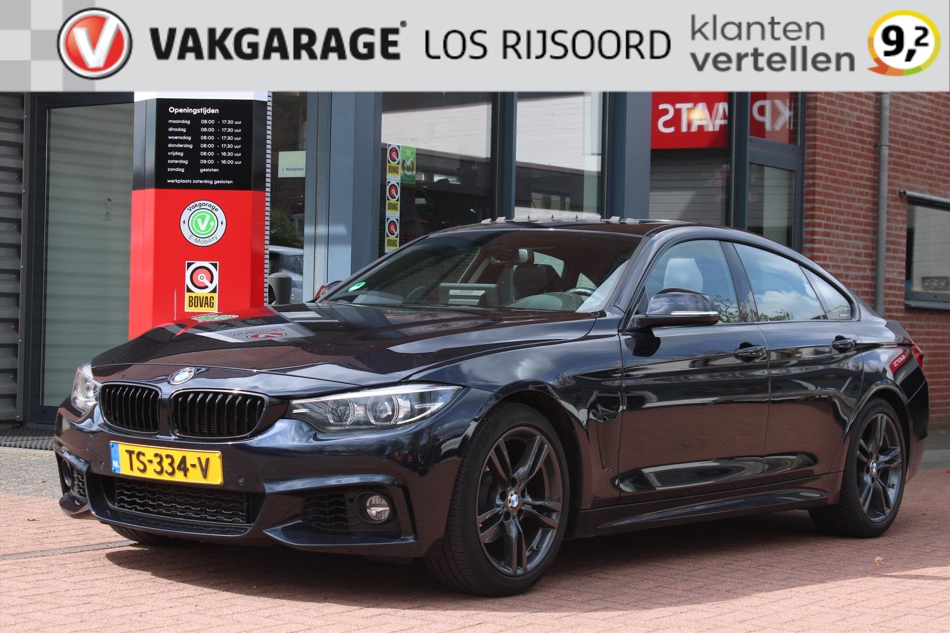 BMW 4-Serie Gran Coupé (f36) 418i Aut. *High Executive* | C, Auto's, Automaat, Gebruikt, Zwart, 3 cilinders