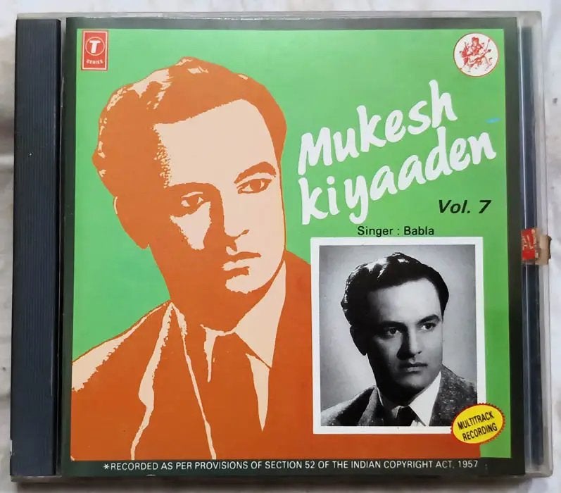 Mukesh Ki Yaaden Vol. 7 Bollywood CD, Cd's en Dvd's, Cd's | Overige Cd's, Gebruikt, Ophalen of Verzenden