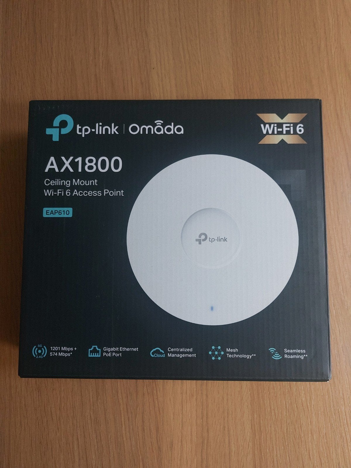 TP-Link Omada EAP610 AX1800 Wi-Fi 6 Plafond Access Point, Computers en Software, Accesspoints, Ophalen of Verzenden, Zo goed als nieuw