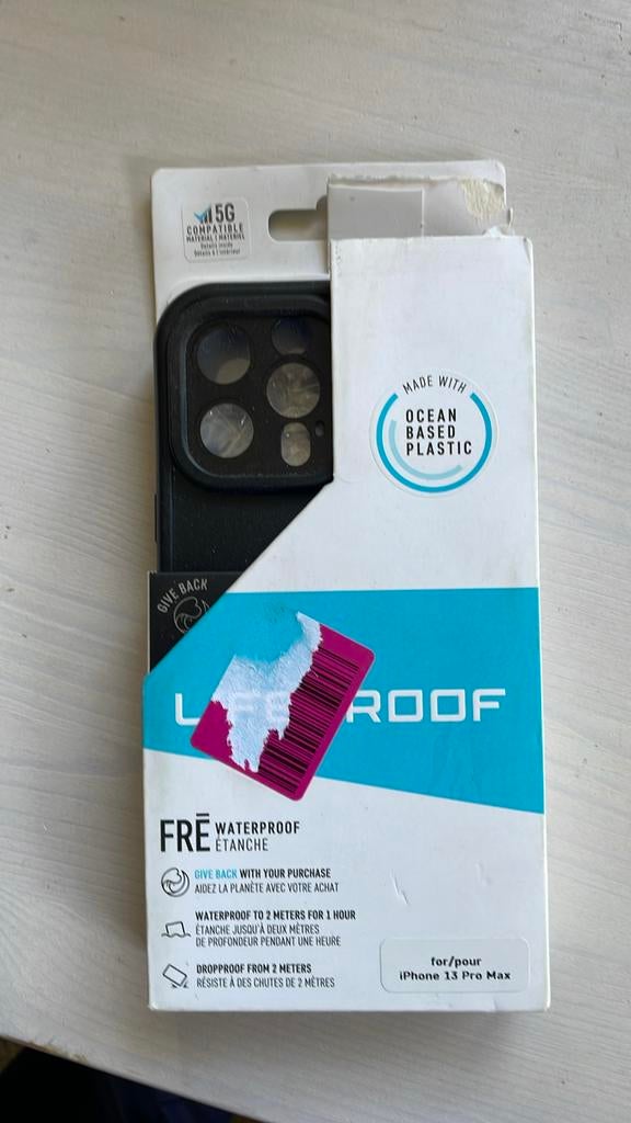 LifeProof FRE iPhone 13 Pro Max Hoesje - Zwart, Kunststof, Zwart, Overige merken, Nieuw
