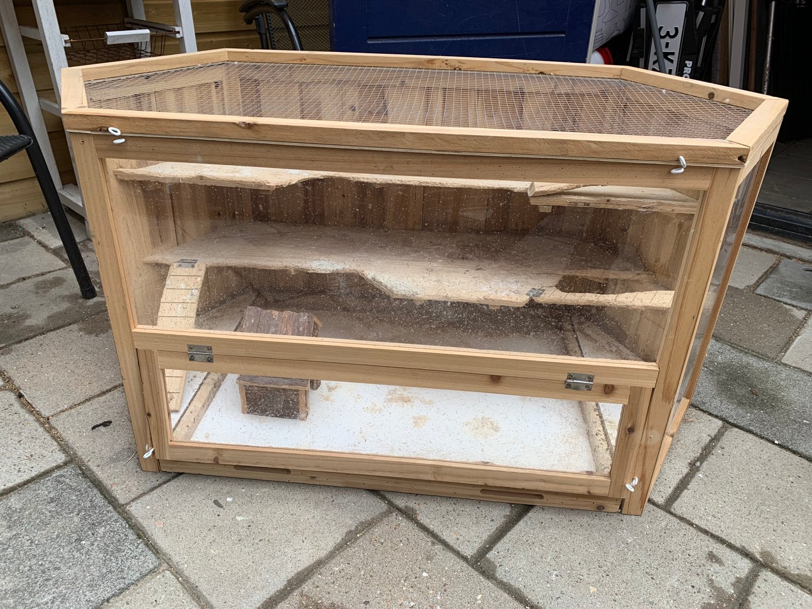 Gratis hamster/cavia hok, Dieren en Toebehoren, Gebruikt, Ophalen of Verzenden, 90 cm of meer, Hok