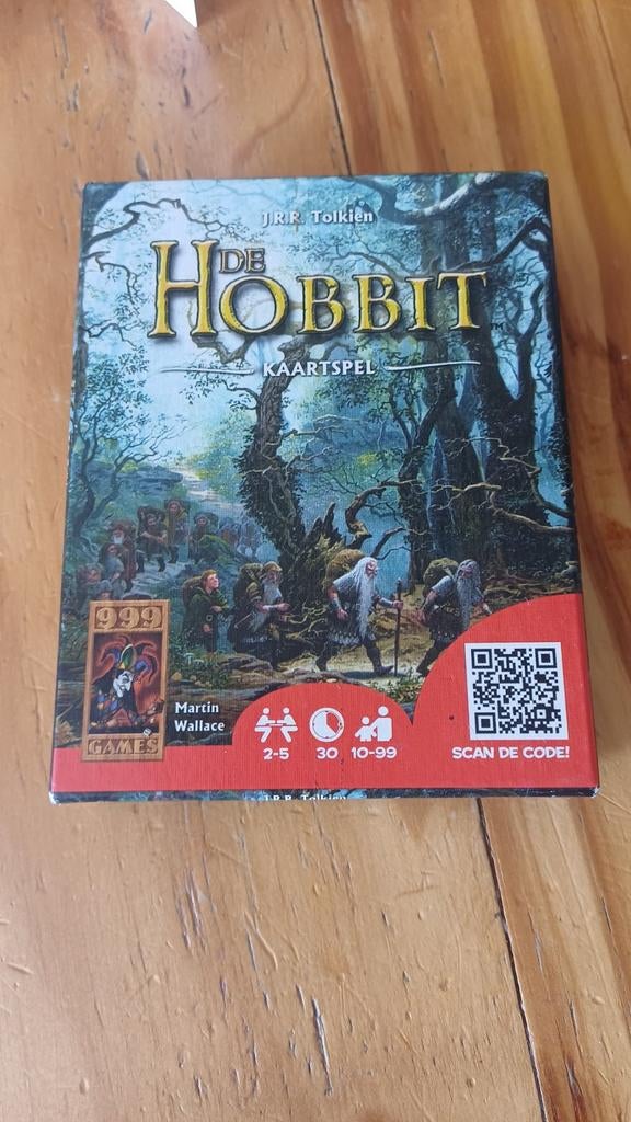 De Hobbit Kaartspel, Vijf spelers of meer, Ophalen of Verzenden, Zo goed als nieuw, 999 Games