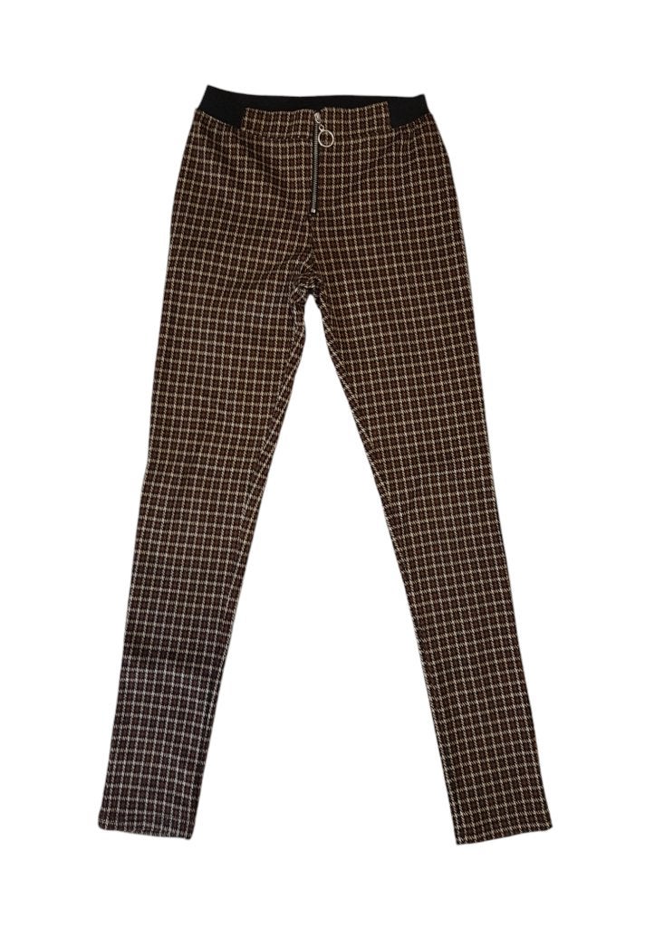 Prachtige D-Zine geruite stretch pant Becki zip mt 152/158., Kinderen en Baby's, Kinderkleding | Maat 152, Broek, D-Zine, Zo goed als nieuw