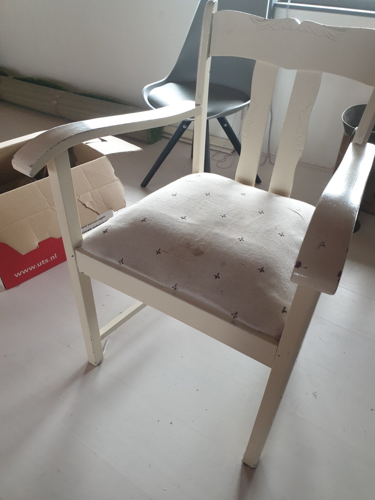 Vintage stoel, Huis en Inrichting, Stoelen, Ophalen of Verzenden, Gebruikt, Bruin, Eén