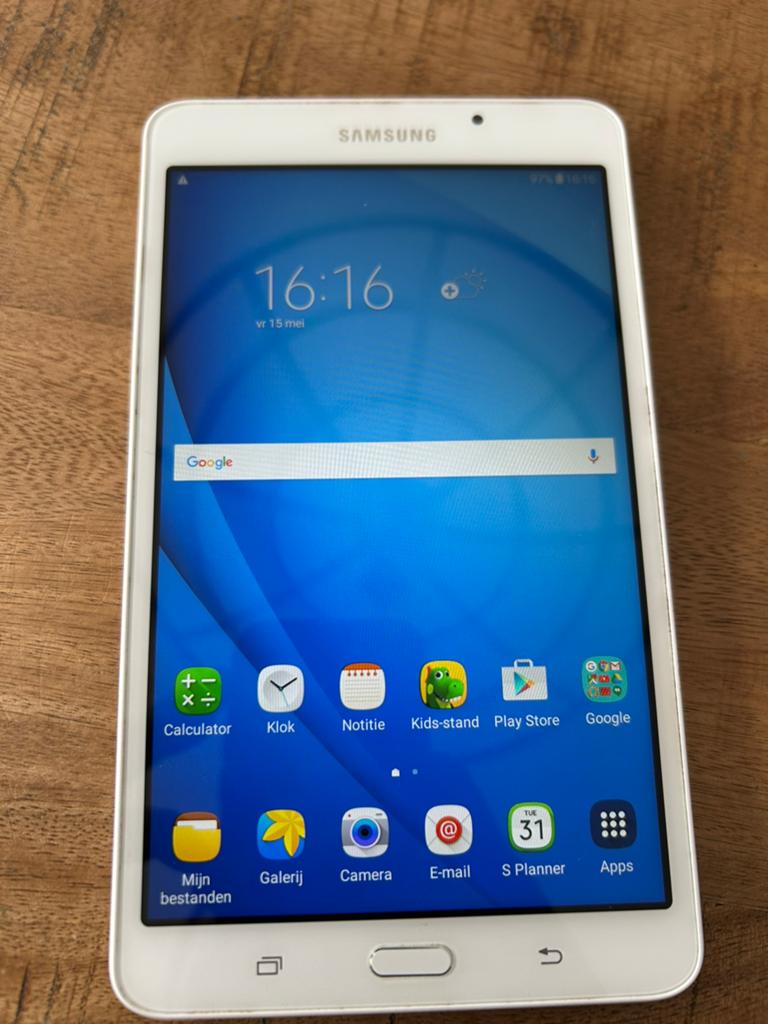 Samsung Galaxy Tab A SM-T280 7 inch Wi-Fi Tablet, Computers en Software, Android Tablets, Gebruikt, Wi-Fi, 7 inch of minder, 16 GB