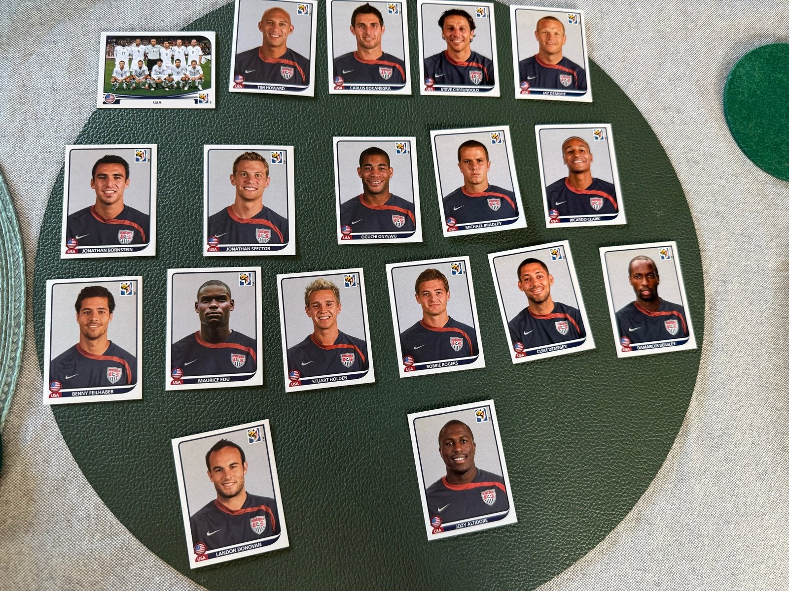 Panini WK 2010 USA Voetbalplaatjes - Set, Ophalen of Verzenden, Zo goed als nieuw, Meerdere plaatjes