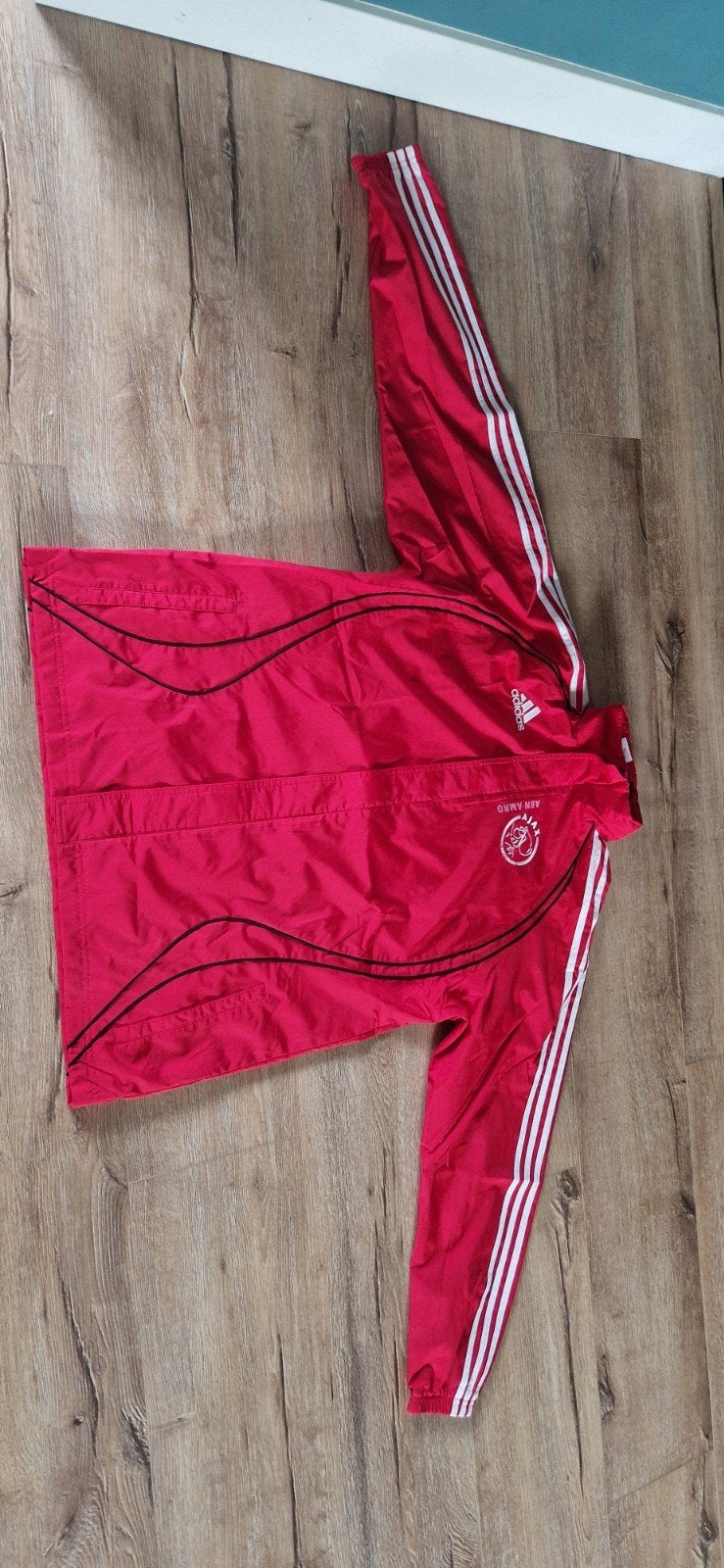 Adidas/Ajax regenjas origineel 2007, Ophalen of Verzenden, Rood, Voetbal