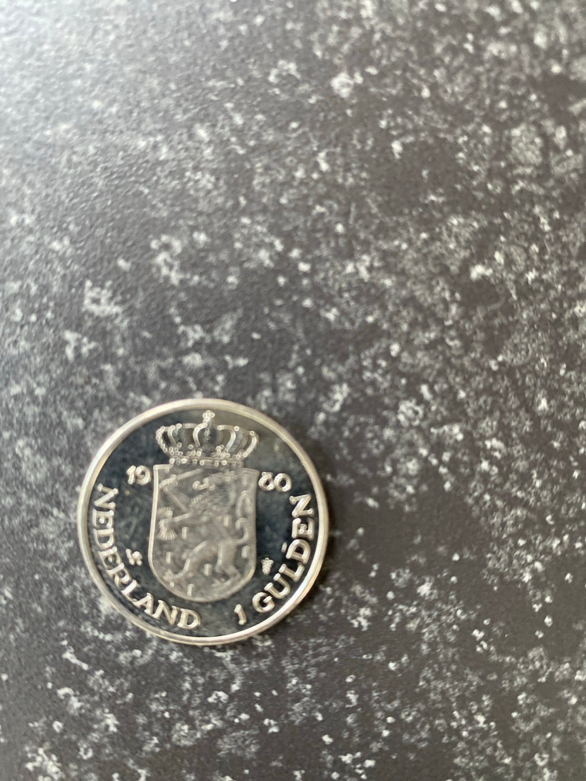 Zilveren 1 Gulden munt 1980 Beatrix en Juliana, Postzegels en Munten, Munten | Nederland, 1 gulden, Koningin Beatrix, Zilver, Ophalen of Verzenden