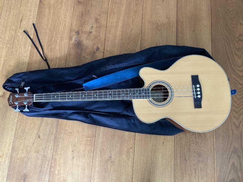 Johnson semi-acoustic bass, Muziek en Instrumenten, Ophalen, Zo goed als nieuw, Semi-akoestisch