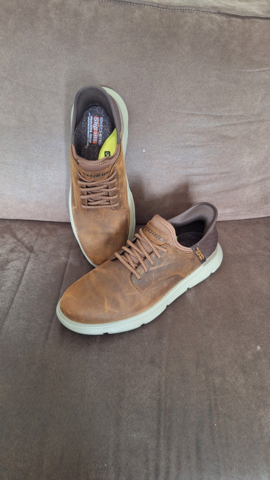 Skechers Arch Fit Garza- Heren instappers, Kleding | Heren, Loafers, Bruin, Nieuw, Ophalen of Verzenden