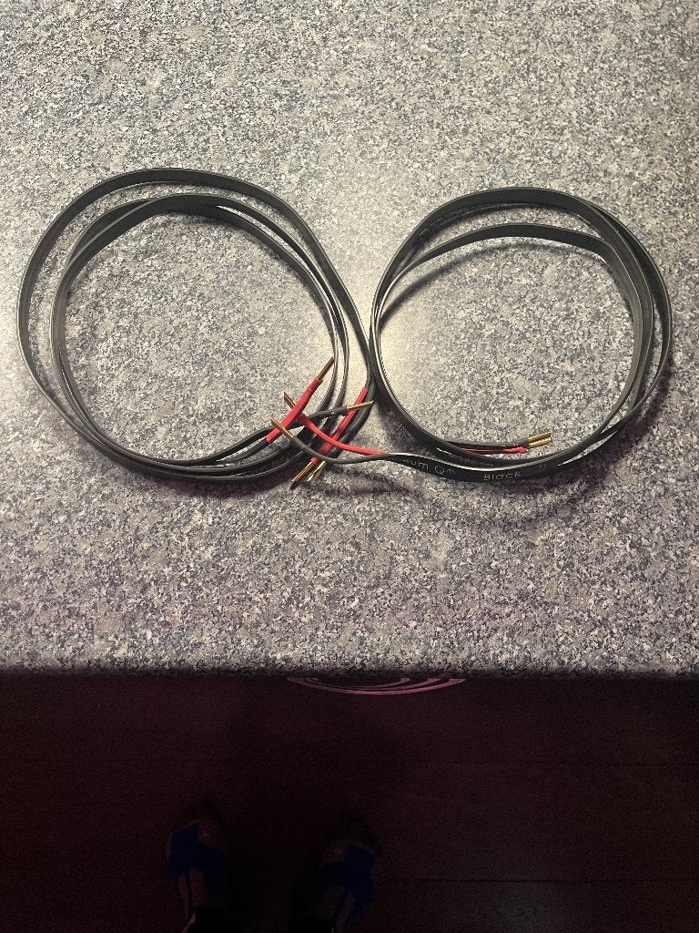 Tellurium Q Black 2 luidsprekerkabel, Ophalen of Verzenden, Zo goed als nieuw, 2 tot 5 meter, Luidsprekerkabel