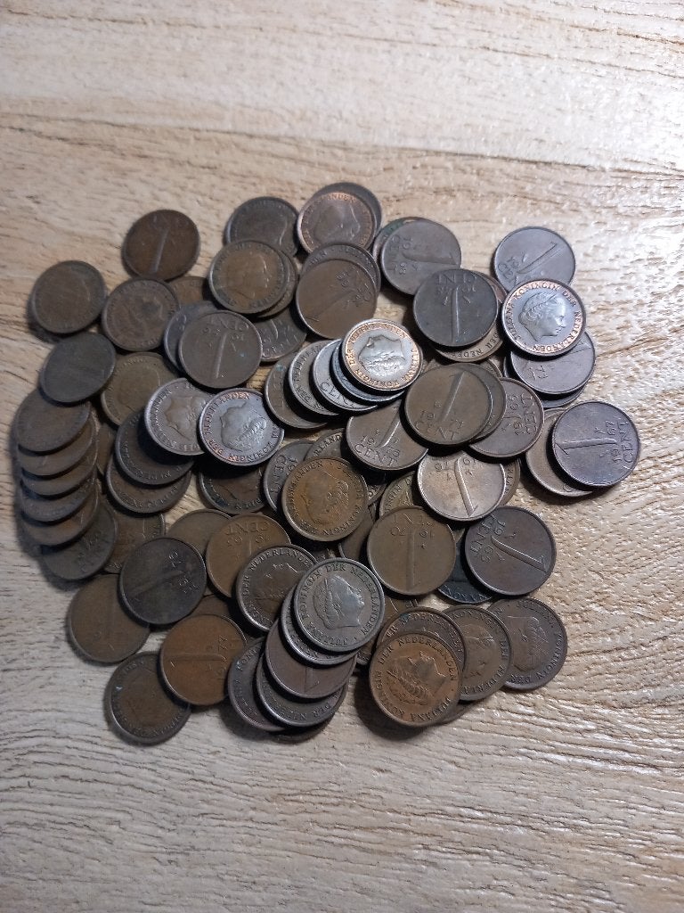 Nederlandse Centen, Postzegels en Munten, Munten | Nederland, Ophalen of Verzenden, Koningin Juliana, 1 cent, Losse munt