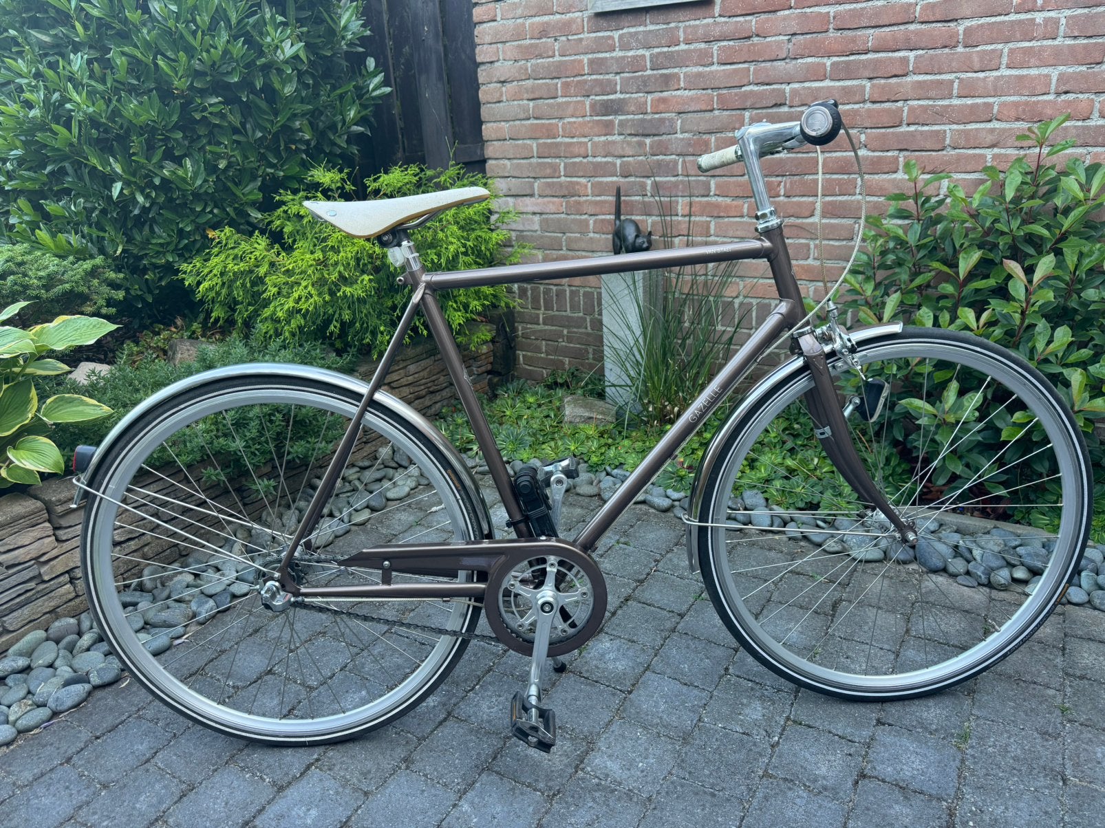 Gazelle van Stael herenfiets (H59 - 3 versnellingen), Fietsen en Brommers, Fietsen | Heren | Herenfietsen, Ophalen, Versnellingen