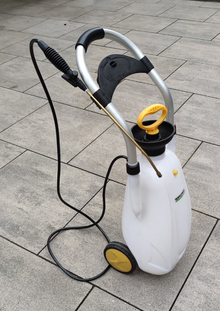 Drukspuit Druksproeier trolley Onkruidspuit, Tuin en Terras, Ophalen, Gebruikt, Overige soorten, Topcraft