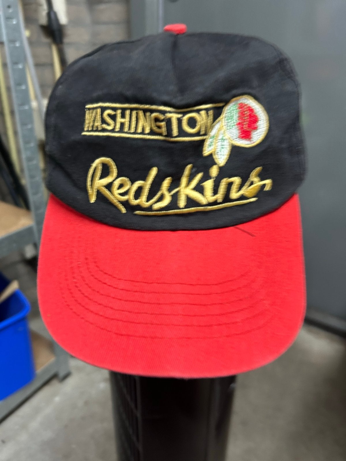 Vintage Washington Redskins Snapback Pet Zwart/Rood, Kleding | Heren, Hoeden en Petten, Ophalen of Verzenden, Nieuw, One size fits all