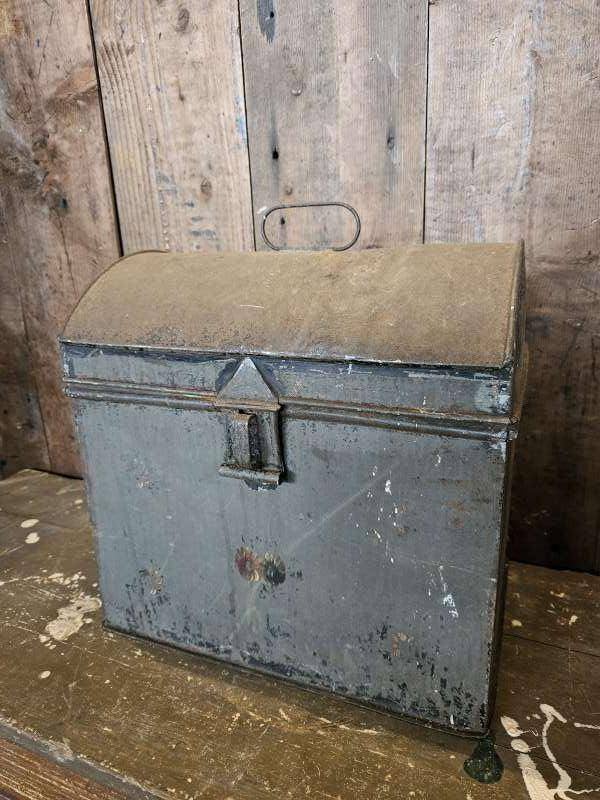 oud winkelblik ``WOONWINKEL RUSTIEK``, Ophalen of Verzenden