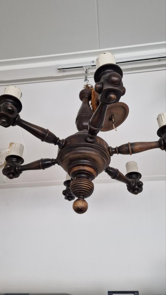 Oude Houten Kroonluchter - Klooster Stijl, Witgoed en Apparatuur, Ventilatoren, Ophalen