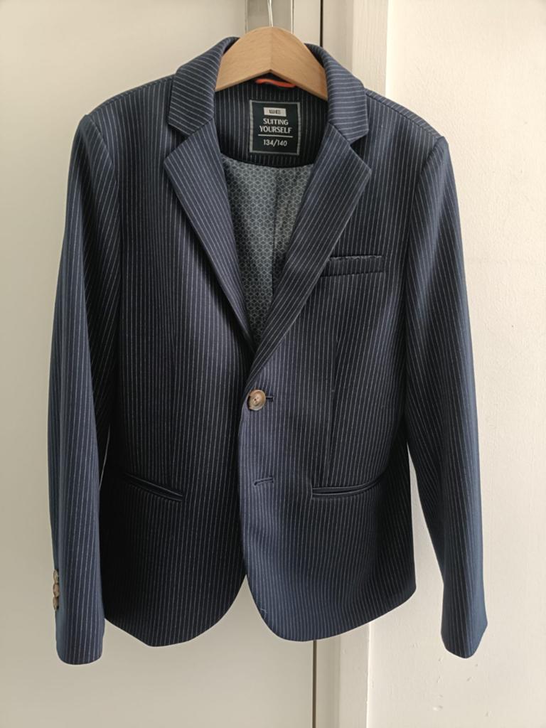 Stijlvol gestreept colbert voor jongens (maat 134/140), Ophalen of Verzenden, Zo goed als nieuw, WE Fashion, Jongen