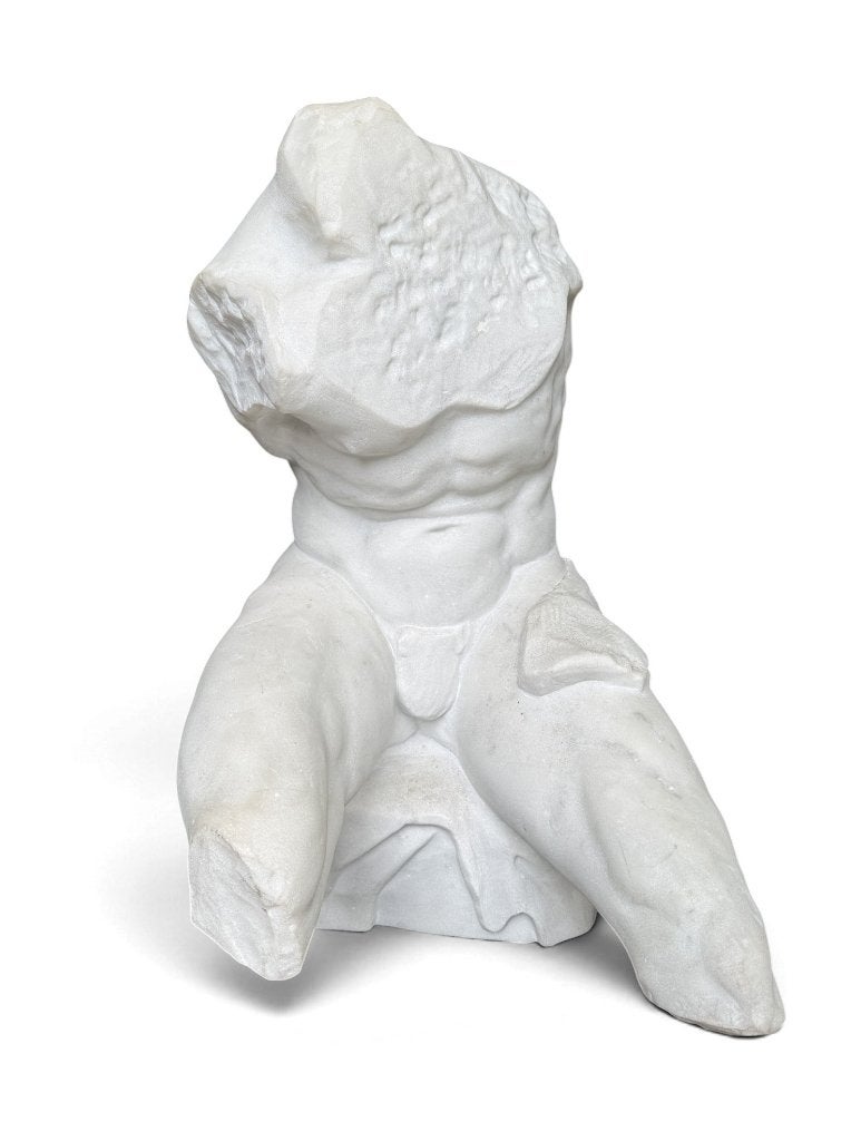 520. Marmeren torso - Belvedere in klassieke stijl, 20e eeuw, Ophalen of Verzenden