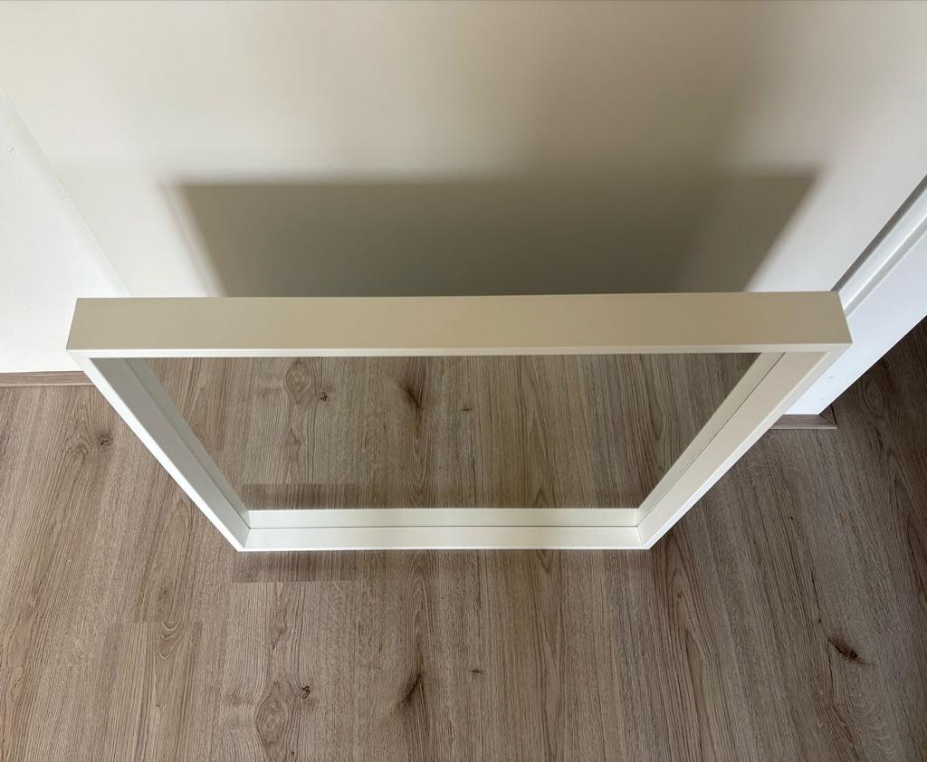 IKEA Nissedal spiegel - Wit, Huis en Inrichting, Woonaccessoires | Spiegels, Gebruikt, Vierkant, Ophalen of Verzenden, Minder dan 100 cm