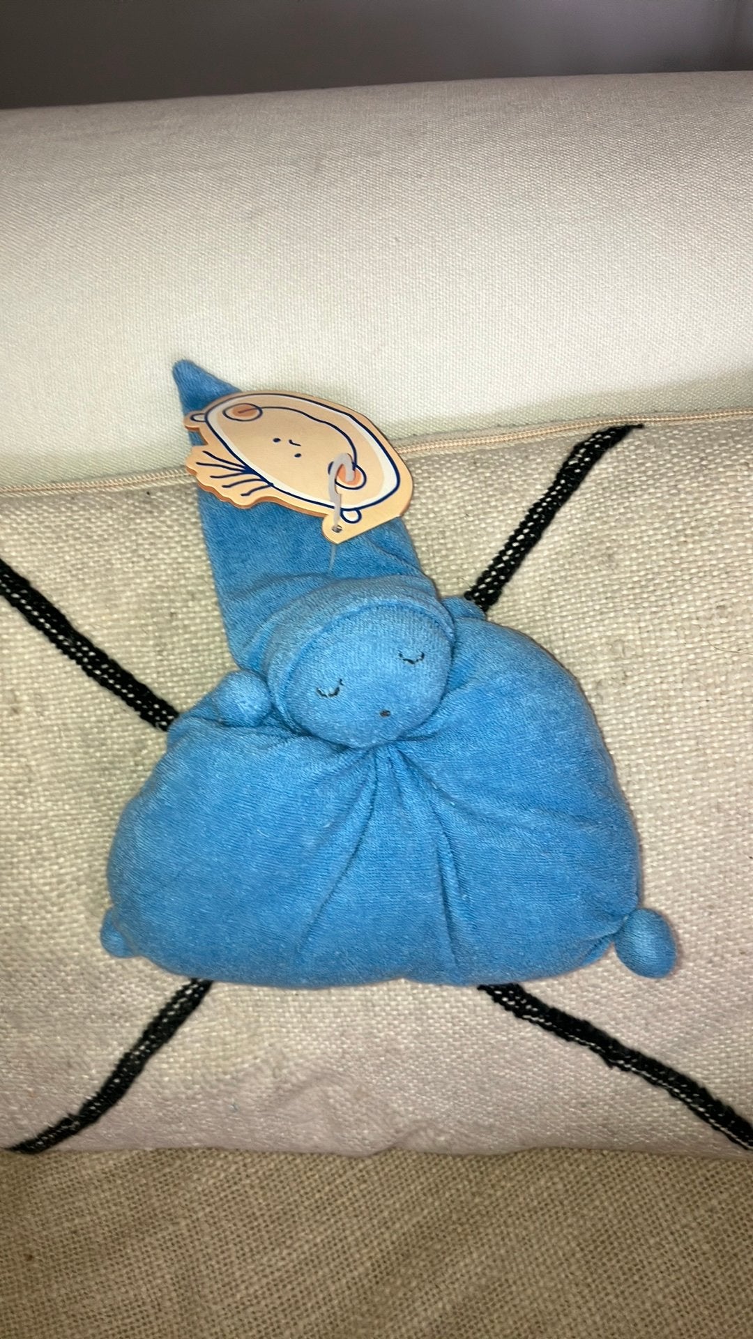 Difrax blauw slaap-popje popje, Ophalen of Verzenden, Nieuw, Blauw, Overige typen