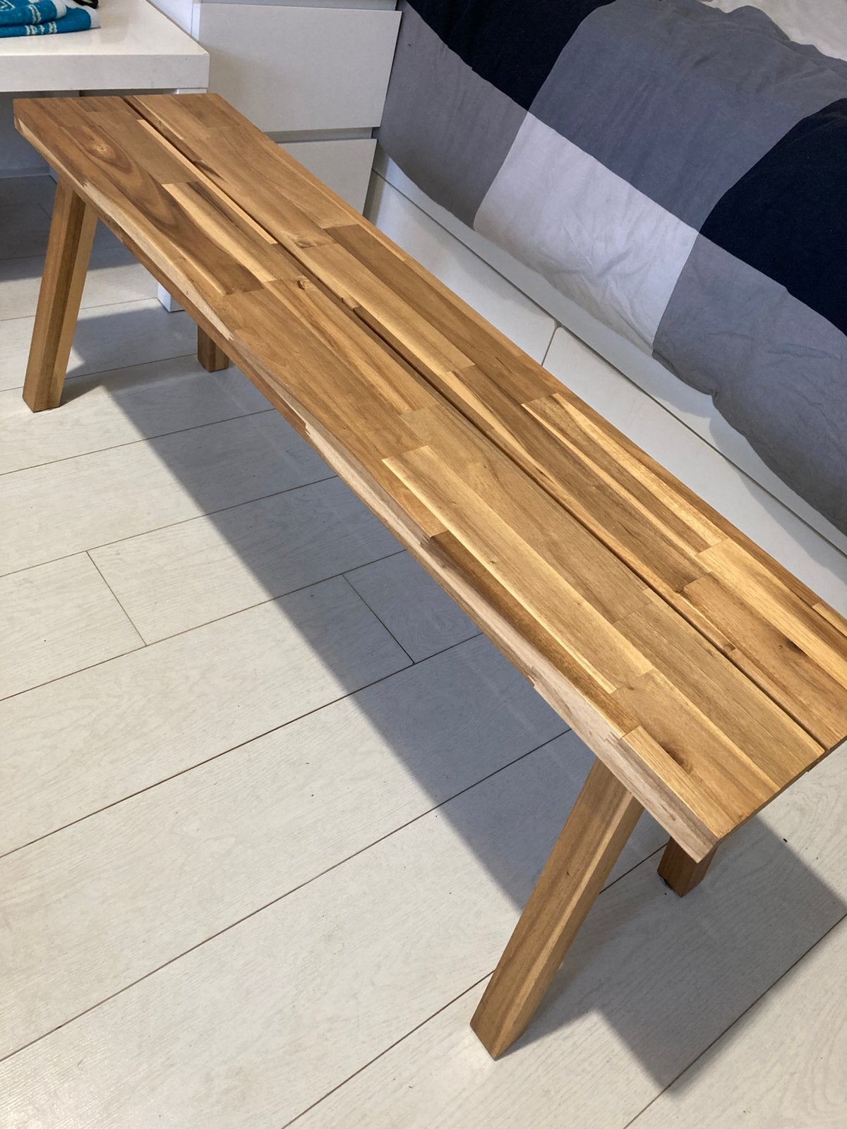 Ikea skogsta bankje, Ophalen, Gebruikt, Hout