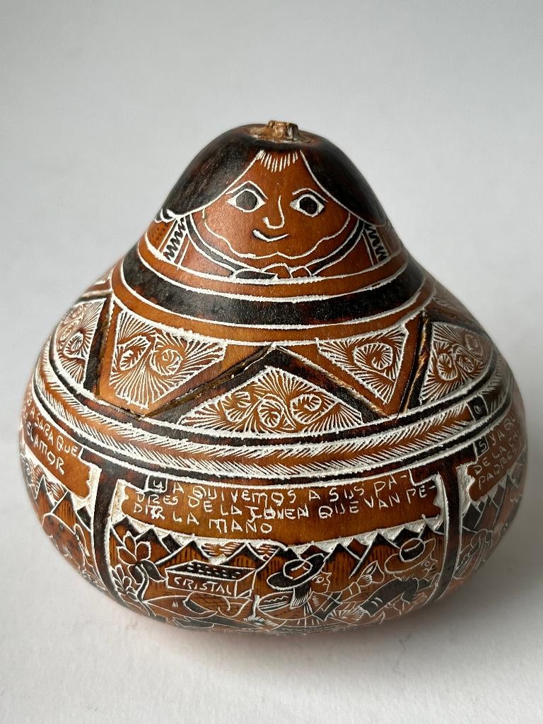 Kalebas Peru, Antiek en Kunst, Ophalen of Verzenden