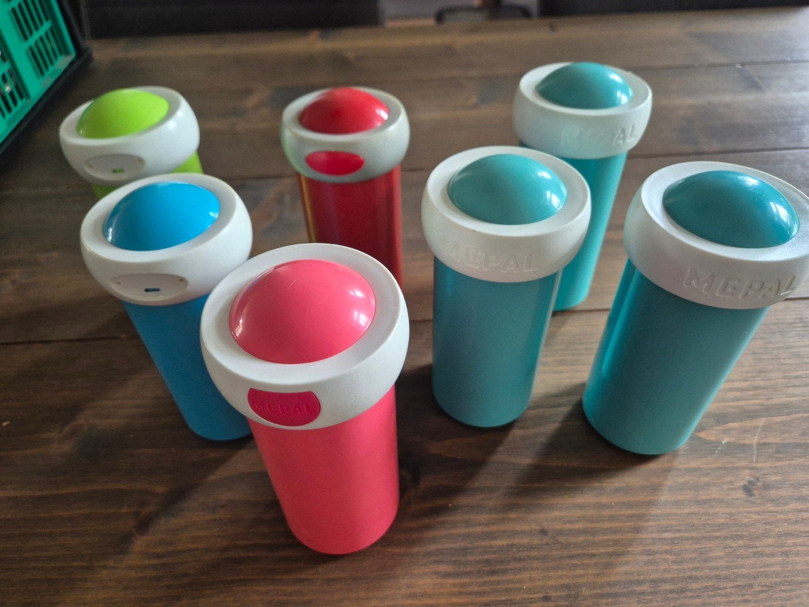 Mepal bekers, 7 stuks, Ophalen of Verzenden, Gebruikt, Beker of Kan