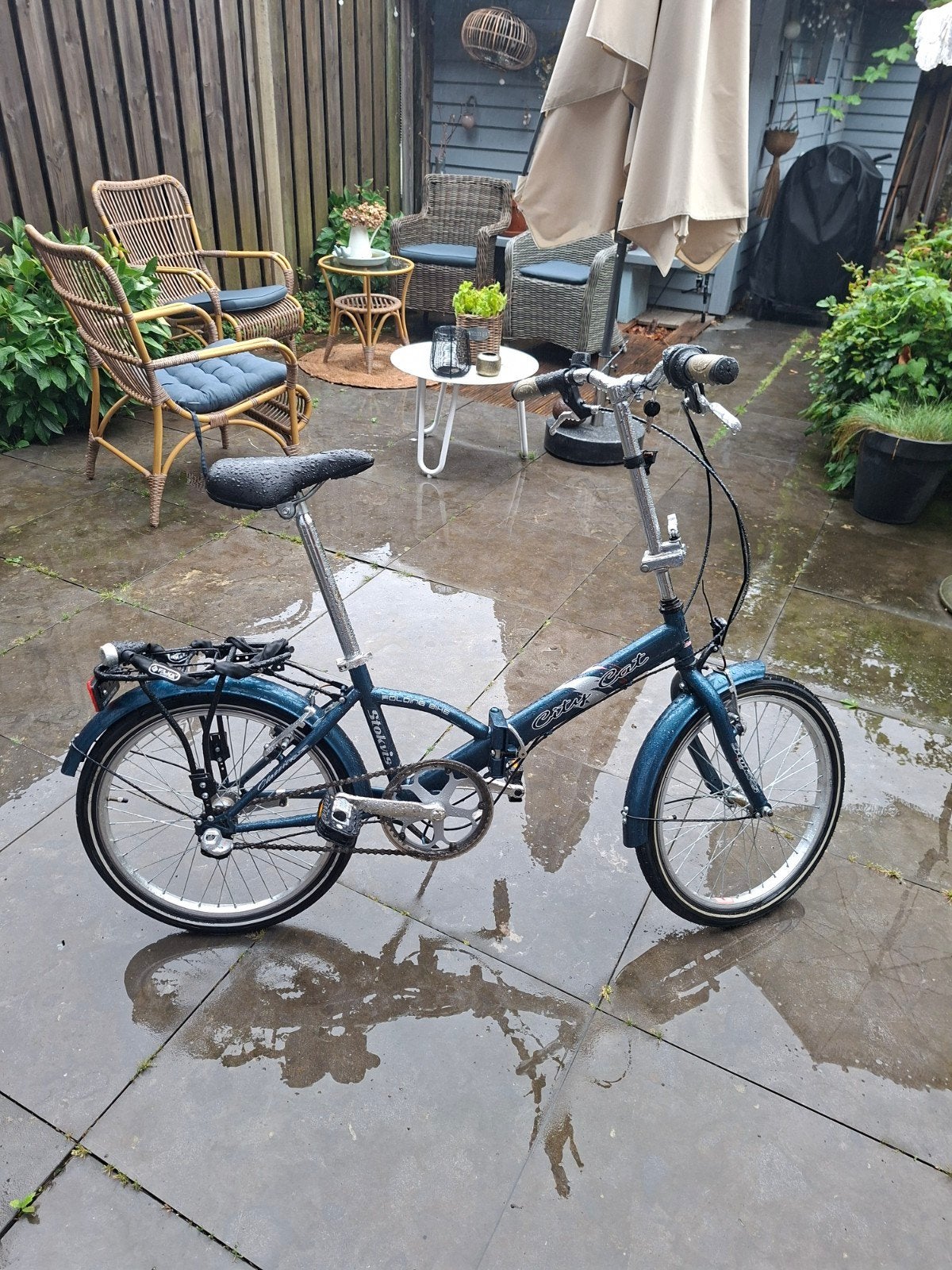 Vouwfiets ideaal voor woon-werkverkeer - Tilburg, Fietsen en Brommers, 20 inch of meer, Gebruikt, Velgrem, Versnellingen