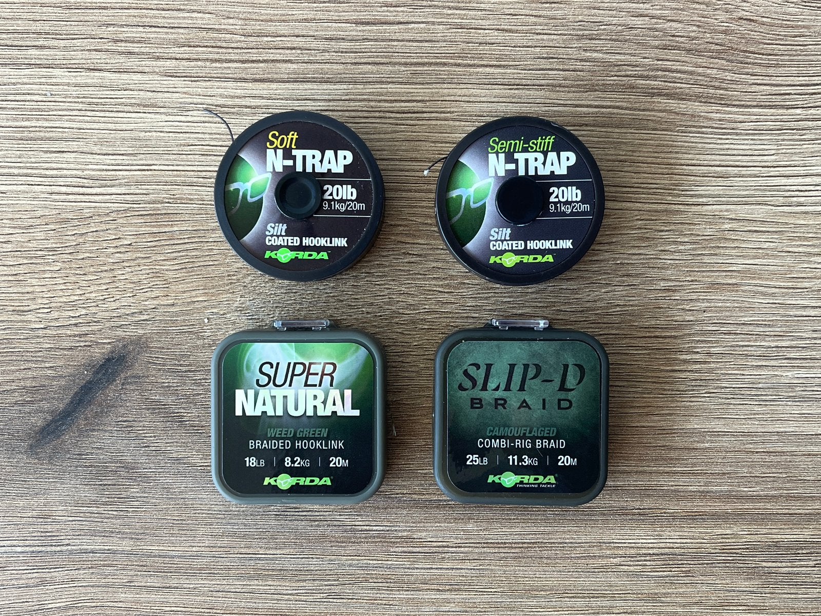 4x Korda onderlijnmateriaal, Ophalen of Verzenden, Zo goed als nieuw, Overige typen