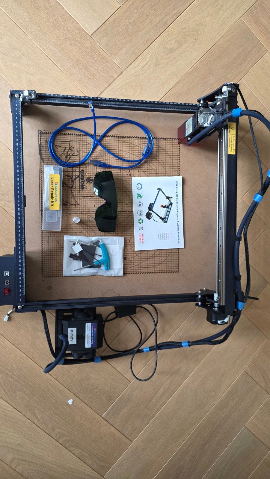 Sculpfun S30 Lasergraveermachine 5w met Air Assist, Ophalen, Gebruikt