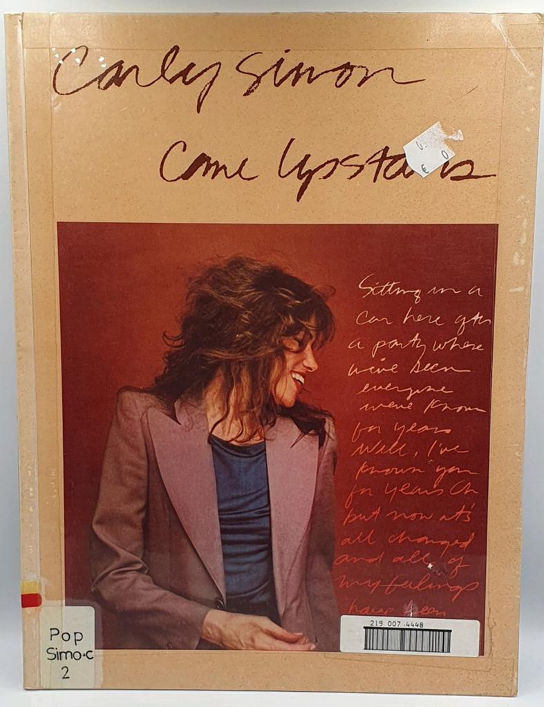 Te koop: Carly Simon - Come Upstairs Bladmuziek, Gitaar, Gebruikt, Ophalen of Verzenden, Artiest of Componist