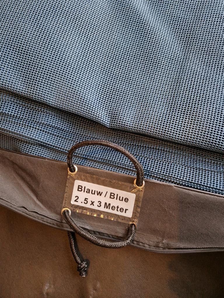 Safaritex tenttapijt 2,5x3m blauw - Zo goed als nieuw, Ophalen, Zo goed als nieuw