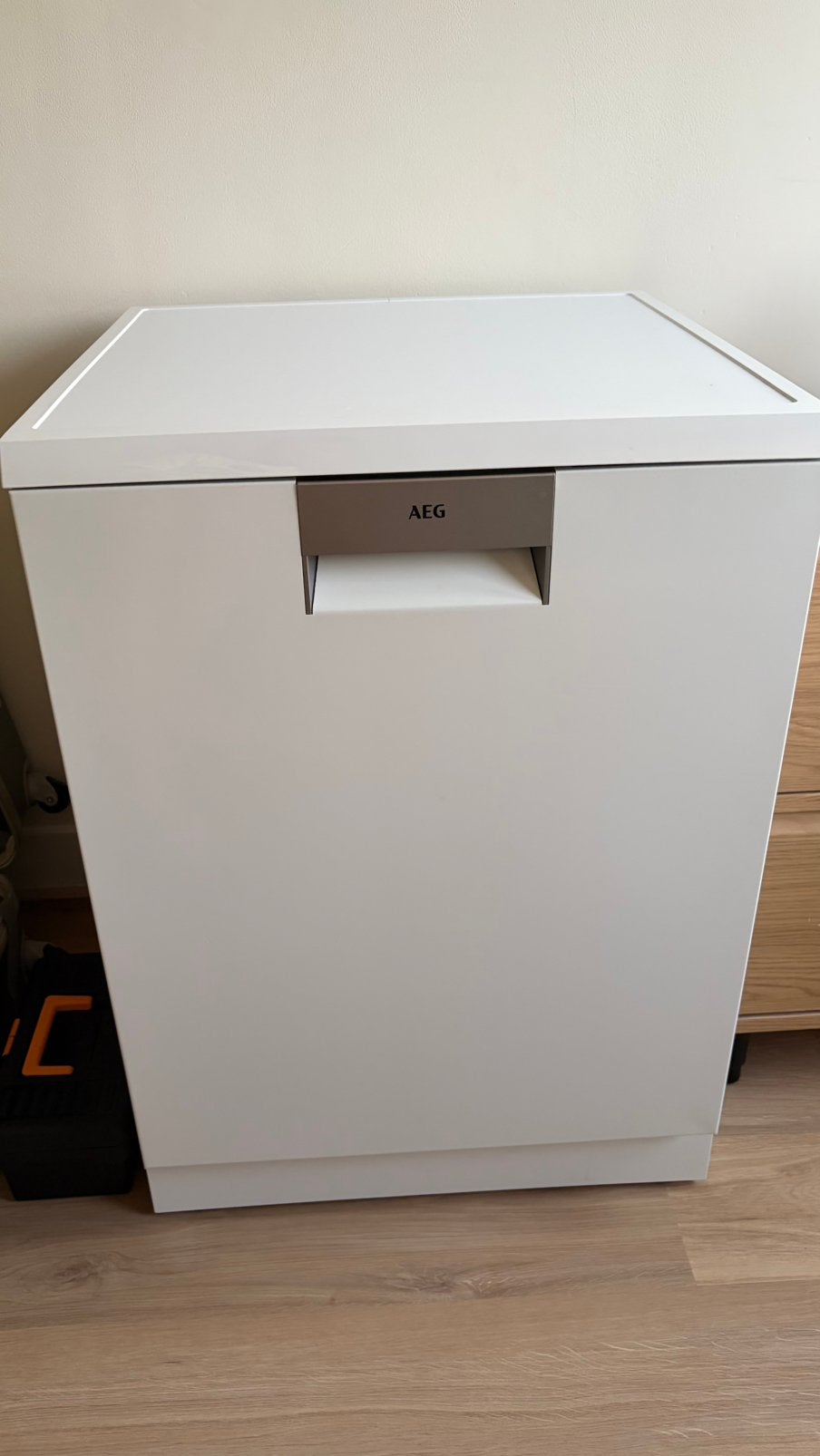 AEG FFB76717PW premium dishwasher – like new | €500, Ophalen, 60 cm of meer, Zo goed als nieuw, Energieklasse A of zuiniger
