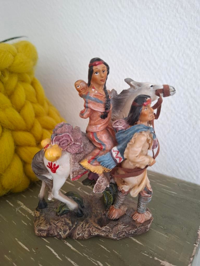 "Native American family" op paard, Verzamelen, Ophalen of Verzenden, Zo goed als nieuw