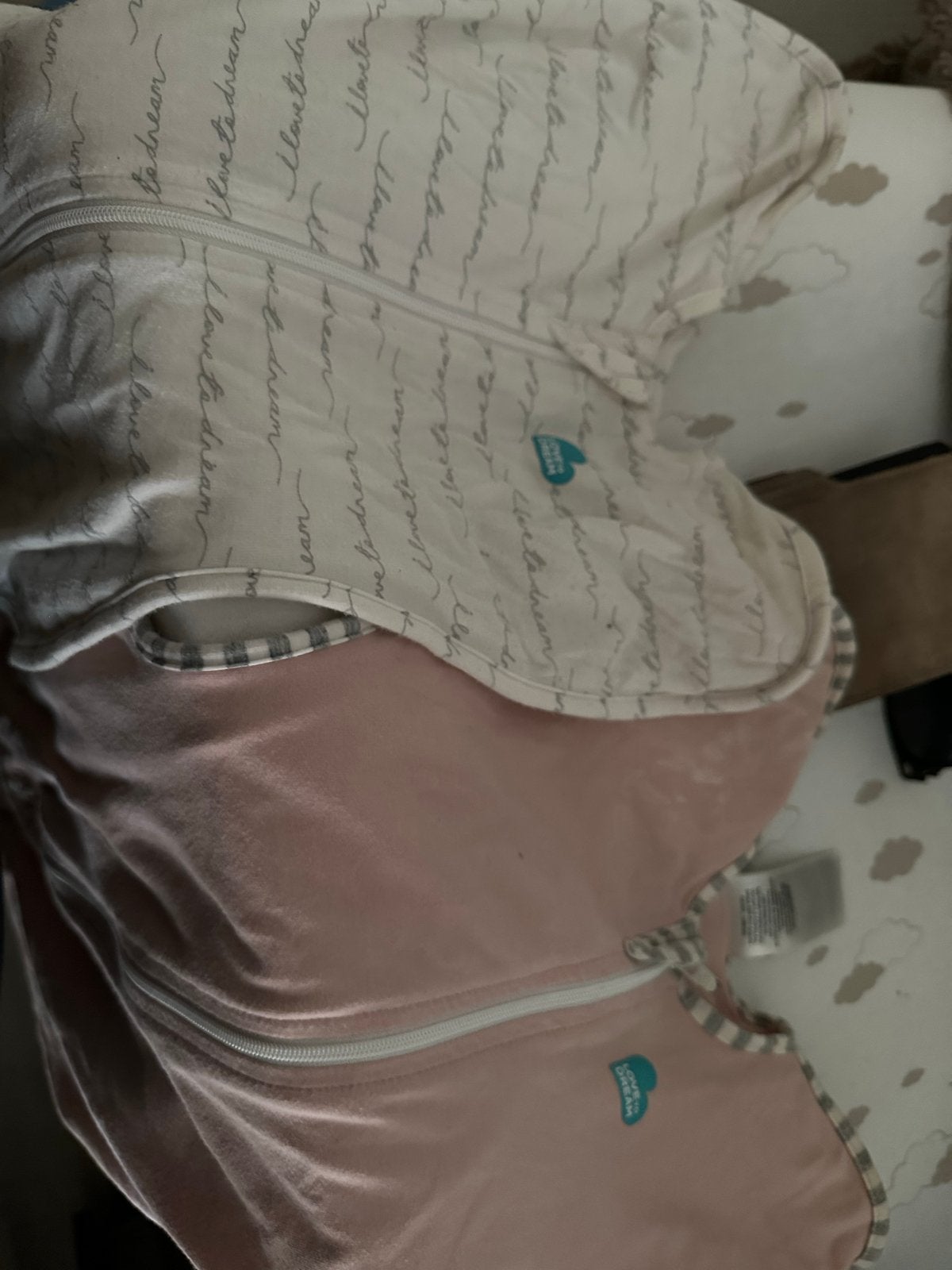 Love to Dream Swaddle Up Slaapzak Roze en Wit, Ophalen, Gebruikt, Overige merken, Ademend