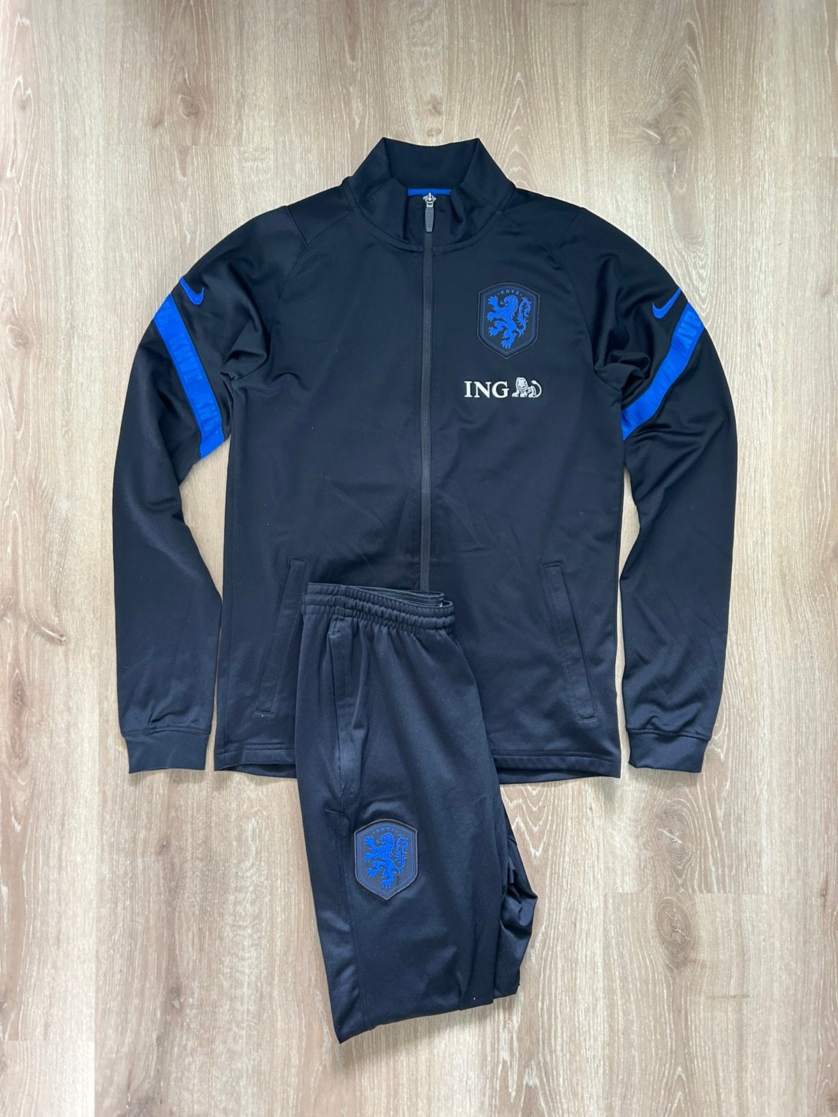 Nederlands elftal trainingspak Nike 20/21 Maat S, Zwart, Ophalen of Verzenden, Zo goed als nieuw, Nike