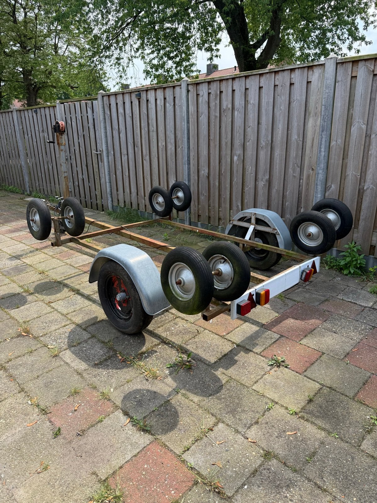 Gebruikte boottrailer voor kleine boten, Ophalen, Minder dan 1500 kg, Gebruikt, Overige typen