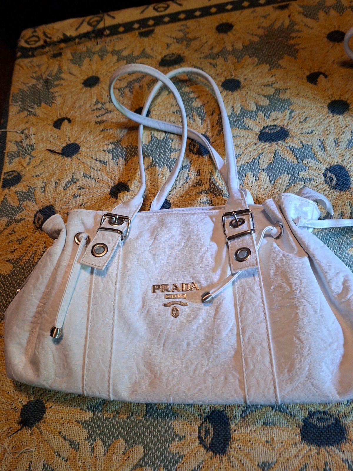Damestas merk Prada, Ophalen of Verzenden, Nieuw, Wit, Handtas