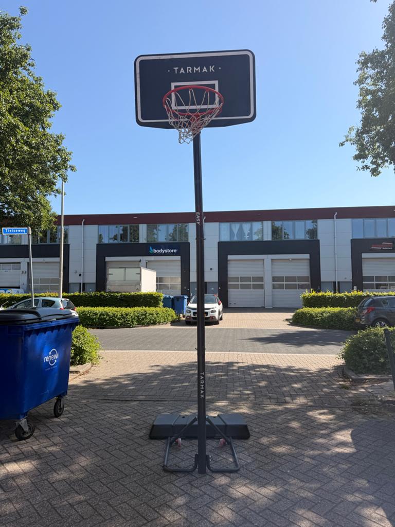 Tarmak basketbalpaal - 3 meter hoog, verstelbaar, Ophalen of Verzenden, Gebruikt, Ring, Bord of Paal