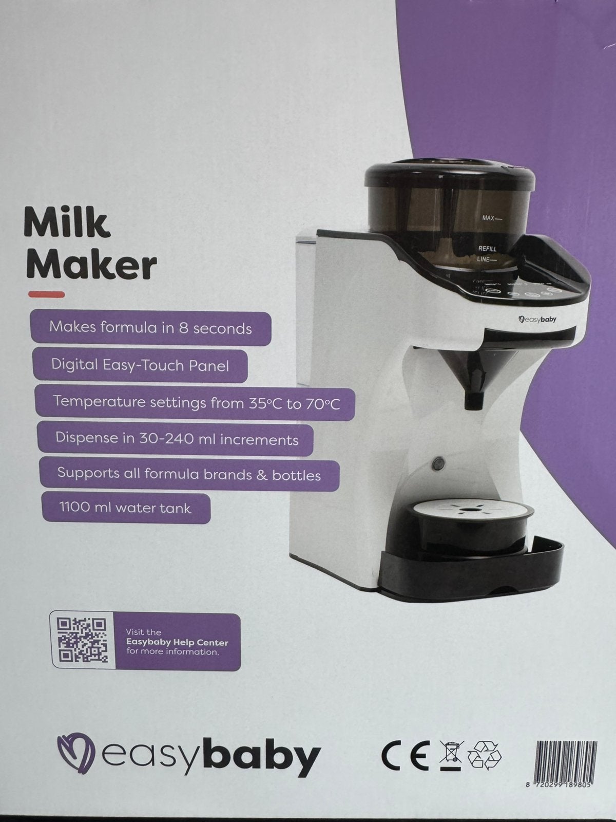 Nieuwe easy baby melk machine, Ophalen of Verzenden, Nieuw