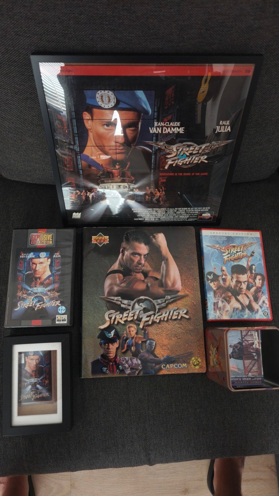 collectie Jean Claude van Damme street fighter, Ophalen of Verzenden, Gebruikt, Meerdere kaarten, Foil