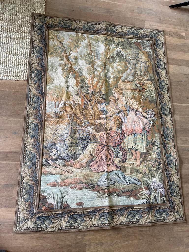 Gobelin wandkleed , 146x105 cm, Antiek en Kunst, Antiek | Kleden en Textiel, Ophalen