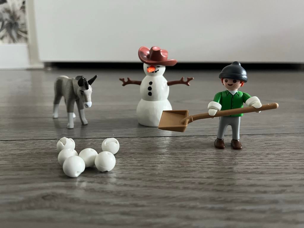 Playmobil Sneeuwpret met Mr. Worteltjes en vriendjes, Ophalen of Verzenden, Gebruikt, Complete set